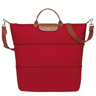 Red Longchamp Le Pliage Women's Travel Bags | US-3649IZC