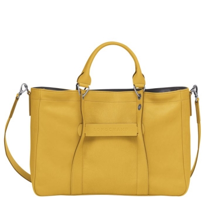 Yellow Longchamp 3D M Women's Top-handle Bags | US-2705QRO