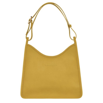 Yellow Longchamp Le Foulonné Women's Shoulder Bags | US-4685ABV