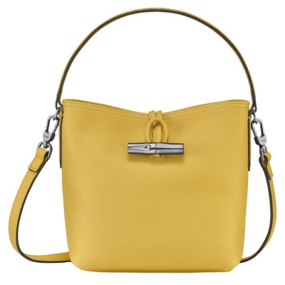Yellow Longchamp Roseau Essential S Women's Top-handle Bags | US-7364EDF